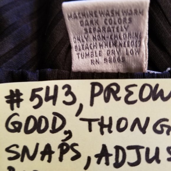 543 Preowned Nordstrom Intimates XS Black Bodysuit - Picture 9 of 13